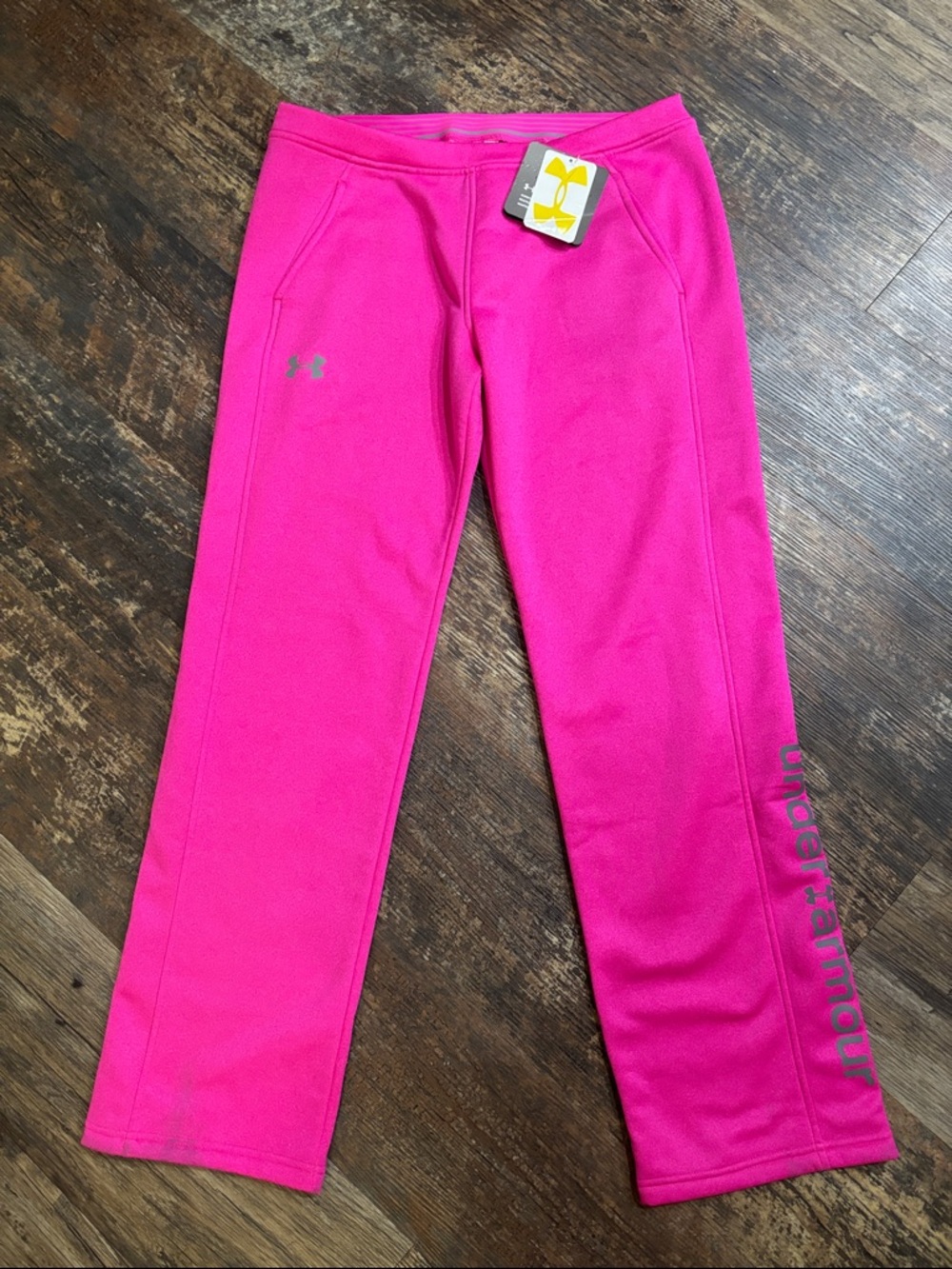 Under Armour XL Hot Pink Girls' Fleece sweatpants